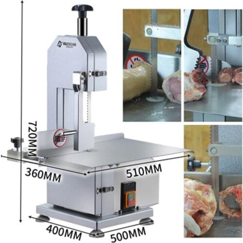 Cutting Machine Commercial Stainless Steel Saw Meat Pork Ribs Slicer Big Bone Meat Slicer Bovine Bone Processing Equipment