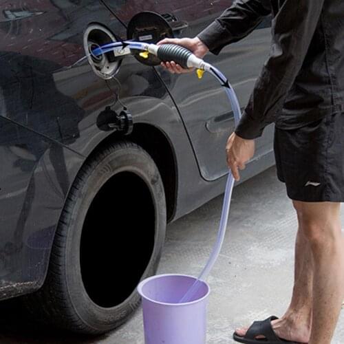 Car Fuel Tank Sucker Airbag- Simple Manual Pumping Pump Portable Self-driving Car Pumping Tube Oil Barrel