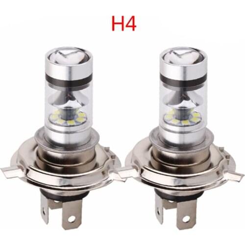 2pcs Car H4/H7 8000K Hi/Lo Beam 20 LED Fog Light Driving Bulb White Lamp