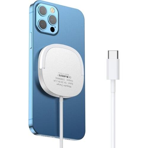 15W Magnetic Wireless Phone Charger Qi Fast Charge Magnet Pad For iPhone 12 11 Pro Max X XS XR 7 8 Plus Huawei Xiaomi LG Samsung