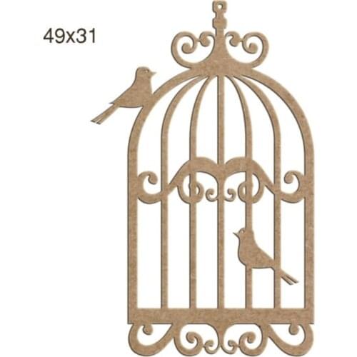 L141 Decorative Bird Cage, Can Be Painted Mdf Trim