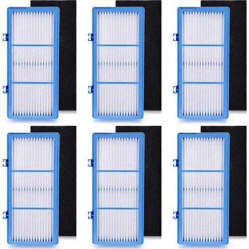 Air Purifier Filter for Holmes Aer1 6 HEPA + 6 Carbon Booster Air Filters for Holmes Aer1 HAPF30AT