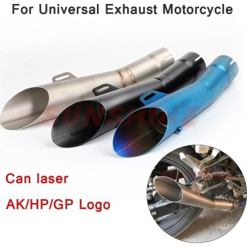 Motorcycle Muffler Exhaust Motorcross Modified Pipe DB Killer Escapamento Escape Moto Racing Pitbike GP ATV For YZF R6 R25 MT03