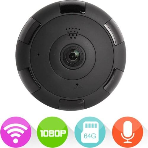 JCWHCAM New WIFI IP Camera 360 Fisheye Panoramic Dome Camera 2MP 1080P CCTV Night Vision Video Surveillance Security