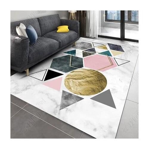 Creative Geometric Graphics Carpet Living Room Sofa Bedroom Hanging Basket Home Computer Chair Floor Mat