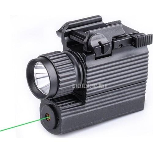 M008G 2 in 1 Green Dot Laser Sight + LED Hunting Laser Gun light Tactical 250 Lumen Weapon Light Flashlight Torch For Pistol Gun