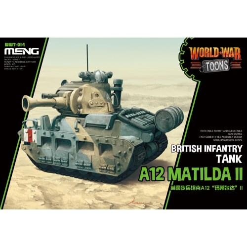 Meng WWT-014 BRITISH INFANTRY TANK A12 MATILDA II Q Edition Assembly Model 2019