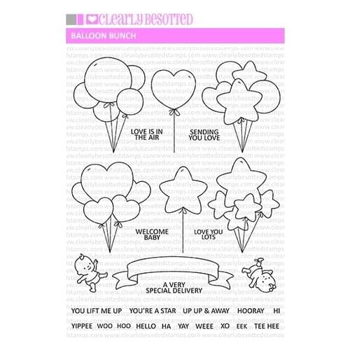 Balloon bunch Metal cutting dies and Clear Stamps Transparent Silicone Seal for DIY scrapbooking photo album Decorative