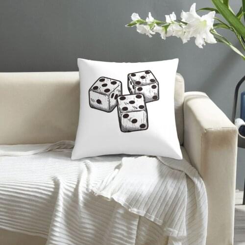 Lets Roll Craps Dice Casino Gambling Gambler Gift pillowcase printed cushion cover sofa waist pillow pillow cover
