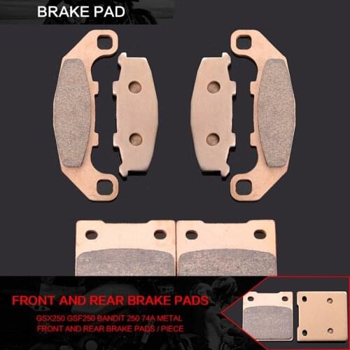 Front / Rear Brake Pads For Suzuki DL250 GSX250R 2017-2020 GW250F GW250 GW250Z Inazuma 2013-2016 GSR250Brake pad 2012-2020
