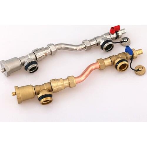 Floor Heating Differential Pressure Bypass Valve Hydraulic Balance Automatic Exhaust Valve Distributor Drain Valve + Three Way