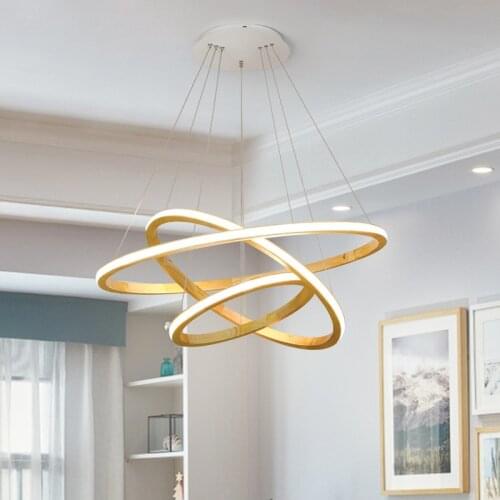 Nordic Living Room Adjustable Angle Chandelier Ins Wooden Circle LED Chandeliers Japanese Style Indoor Kitchen Study Dining Lamp
