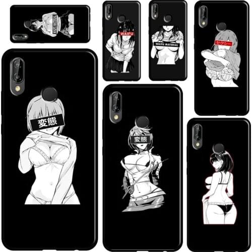 Sugoi Senpai Anime waifu For Huawei P40 Lite P20 P30 Pro Mate 20 P Smart Z 2019 Nova 5T Case For Honor 8A 8X 9X 10i