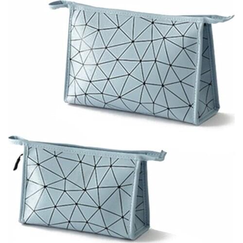 Girls Small Makeup Bag Zipper Waterproof Cosmetic Organizer Bathroom Storage Bag for Women S/L