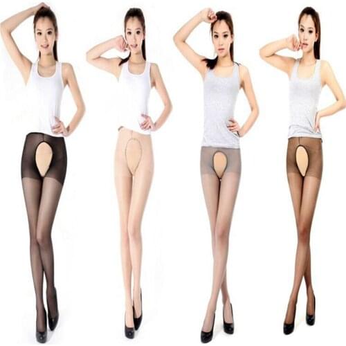Female Erotic Porn Women Stockings Cored Two Sides Open Crotch Pantyhose Stockings intimates Sexy Costumes