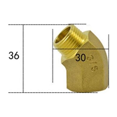 3/8" BSPP Female To Male Brass 45 Degree Elbow Pipe Fitting Coupler Connector Water Gas Oil