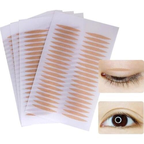 40 Stickers Make Up Eyelid Sticker Double Eyelid Tape Fold Self Adhesive Stickers Makeup Clear Beige Invisible Tool