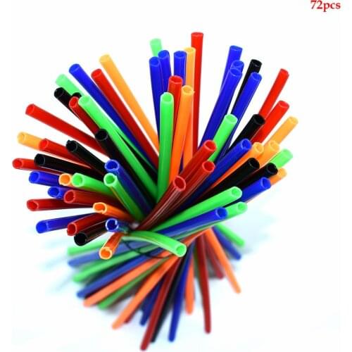 72Pcs Universal Motorcycle bicycle spoke spoke protector colorful rim housing cover For Yamaha kawasaki Honda Suzuki KTM BMW