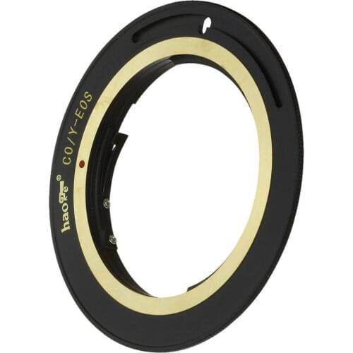 Haoge Lens Mount Adapter for Contax / Yashica C/Y CY mount Lens to Canon EOS EF EF-S Mount Camera