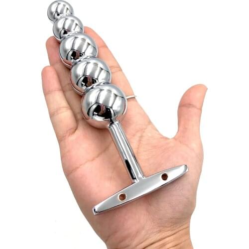 Stainless steel anal beads butt plug anal dildo Prostate massage vagina masturbation cock adult erotic toys for woman anal sex