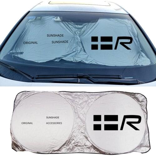 Car Sun Shade Protector Auto Front Window Sunshade Covers For Volvo RDESIGN XC90 V40 V50 V60 S60 S90 V90 XC60 XC40 XC70 C30 C70