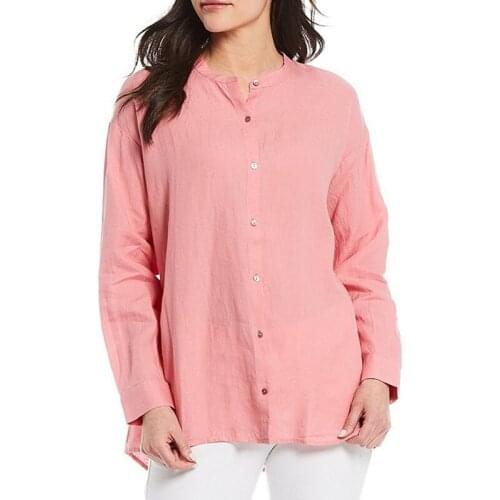 Блузки с воротником стойка BOXDAQ China At AliExpress