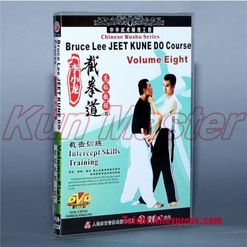 Bruce Lee Jeet Kune Do-high Grade Cours Volum Eight,Intercept Skills Training 1 DVD,Martial Arts Teaching Disc,English Subtitle