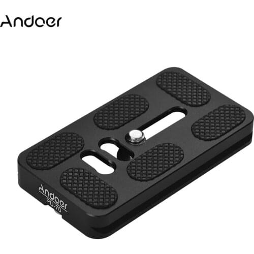 Andoer PU-70 70mm Quick Release QR Plate Fit Arca Swiss for Tripod Head