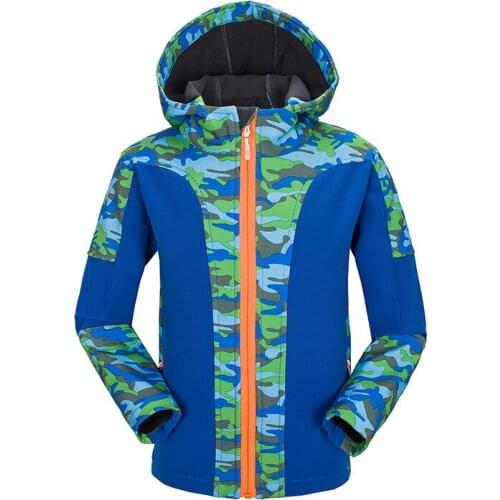 Children Winter Softshell Kids Girls Boys Waterproof Thermal Coat Outdoor Sports Camping Hiking Jackets