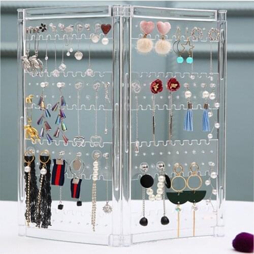 Elegant Screen Flat Plastic Earrings Earrings Display Storage Rack Jewelry Frame Jewelry Rack