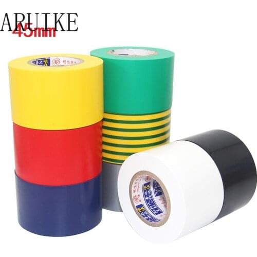 Electrical tape 45mm X18 meter long 18mm insulation black large volume electrical transformer electric accessory
