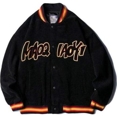 ERENEJIAN Unisex Varsity Baseball Jackets Fashion Hip Hop Letterman Outerwear Fot Couples With Embroidery Streetwear Tops