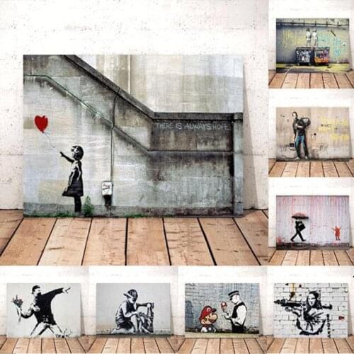 Banksy Artwork Life Is Short Chill The Duck Out Canvas Paintings Graffiti Street Art Pictures Wall Posters Home Decor Cuadros