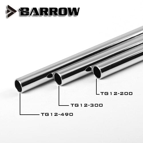 Barrow Metal Tube ( ID10mm + OD12mm ) + 1mm Thickness + 20 /30 /49cm Length Brass Pipe Surface Electroplating Cooling Tube