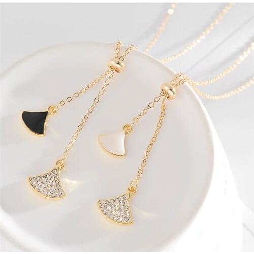 Fashion sector Crystal Pendant Necklace For Women Girls Classic Design Geometric Charms Collar Choker Jewelry Party Gifts