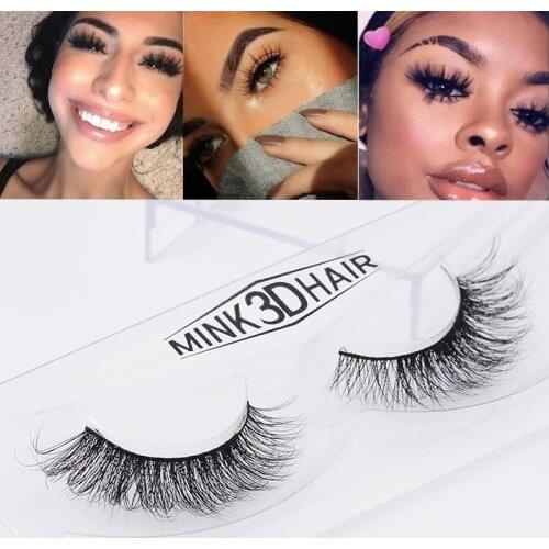 False eyelashes handmade 100% real 3D suede natural eyelashes thick cross false eyelash extension makeup tools