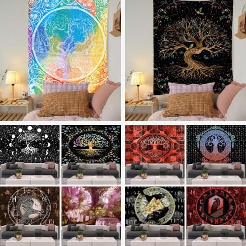 Small Fresh Tapestry Bohemian Tapestry Home Decoration Cloth Live Background Cloth Living Room Bedroom Hanging Cloth