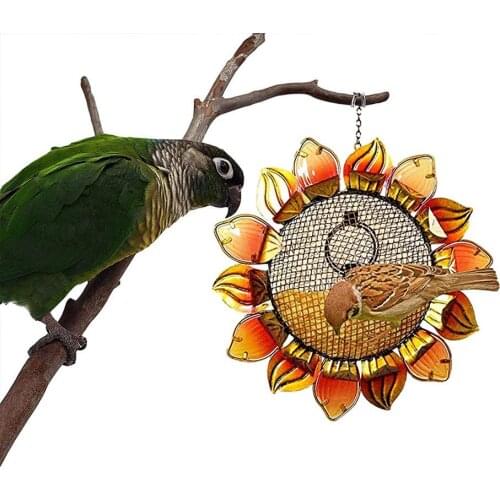 New Sunflower Bird Feeder Window Garden Flower Bird Feeder Outdoor Garden Yard Lawn Decoration Bird Suppliers Dropshipping