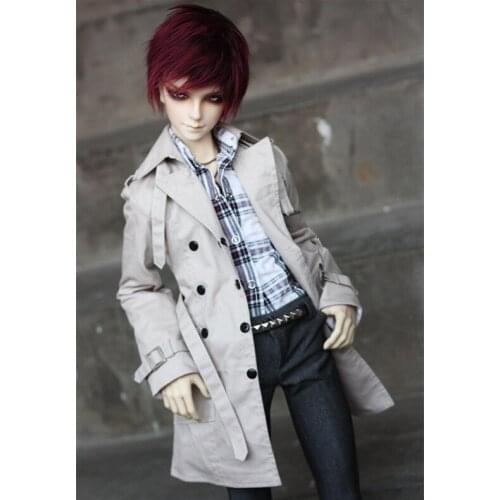 BJD Doll clothes suitable for 1-31-4 uncle slim double-breasted trench coat doll accessories