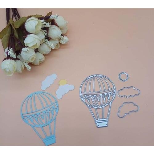Hot Air Balloon Cloud Sun Cutting Dies cutter Paper Knife mold Scrapbooking Dies Metal Stamps and die for Card Making DIY