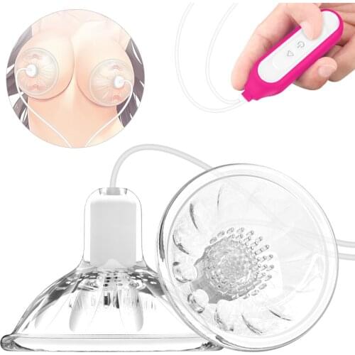 Nipple Sucker Vacuum Pump Clip Vibrator Breast Massage Stimulator Viginal Ball Vibrating Egg Sex Toy for Women Intimate Goods