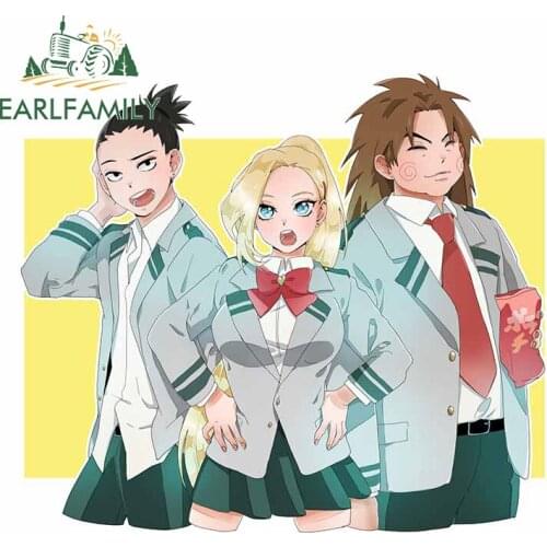 EARLFAMILY 13cm x 11.5cm For Zerochan Anime Funny Car Stickers Car Body Decal VAN Scratch-Proof Personality Windows Car Styling