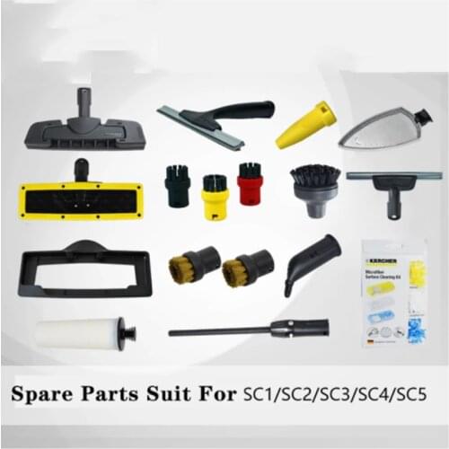 Steam Cleaner Spare Parts and Accessories For KARCHER SC1/SC2/SC3/SC4/SC5 Steam Cleaner Slit/scraper/Spray Round Brush