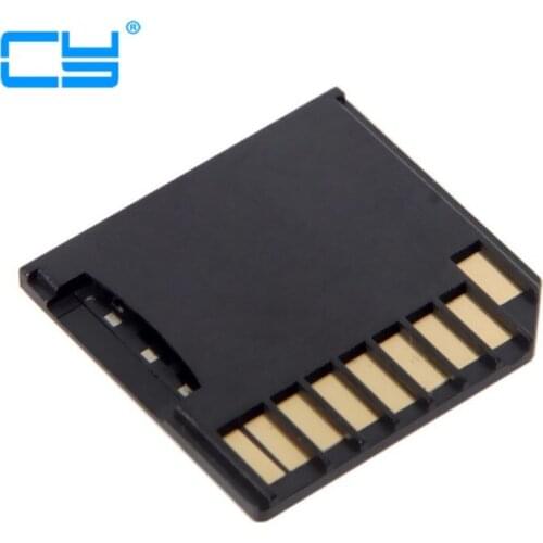 1pcs/Micro SD TF to SD Card Kit Mini Adaptor Low Profile for Extra Storage Macbook Air / Pro / Retina Black