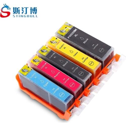 5 PCS PGI-520 CLI-521 Ink Cartridge For Canon PIXMA IP3600 IP4600 MP540 MP550 MP560 MP620 MP630 MP640 MP980 MP990 MX860 MX870