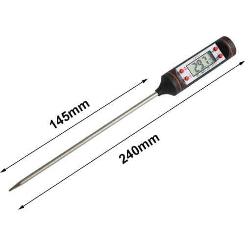 Car Air Condition Outlet Thermometer With Long Probe LCD Display Digital Temperature Gauge Check Tool -50°C~+300°C Car Tools