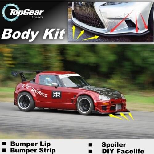 Bumper Lip Deflector Lips For Suzuki Cappuccino Front Spoiler Skirt For TopGear Friends Car Tuning / Body Kit / Strip