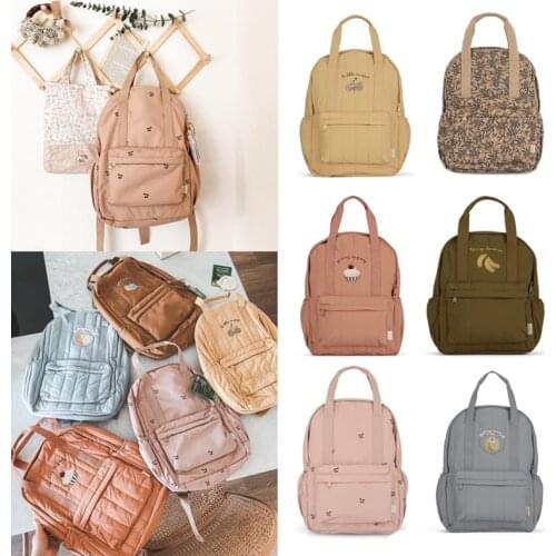 KS Brand Kids Cartoon Schoolbag School Backpack Beautiful Vintage Toddler Boys Girls Backpacks Children Bags Cake Cherry Banana