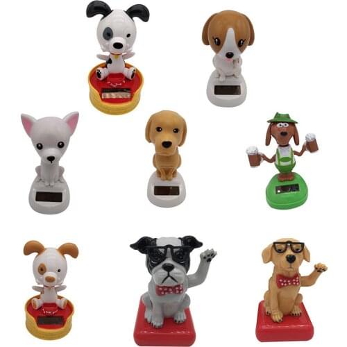 HOT SALES!!! Solar Power Dancing Dog Shape Car Dashboard Interior Ornament Home Decoration