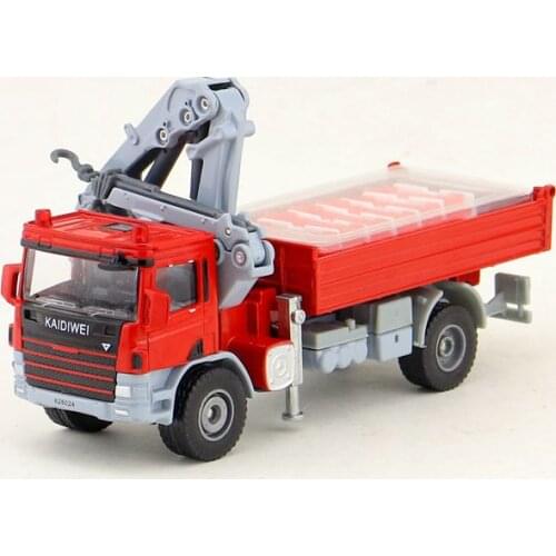 1:50 Scale/Engineering Diecast Model Toy Car/Truck Transport Vehicle with Crane Machine/Delicate Childrens Gift/Collection